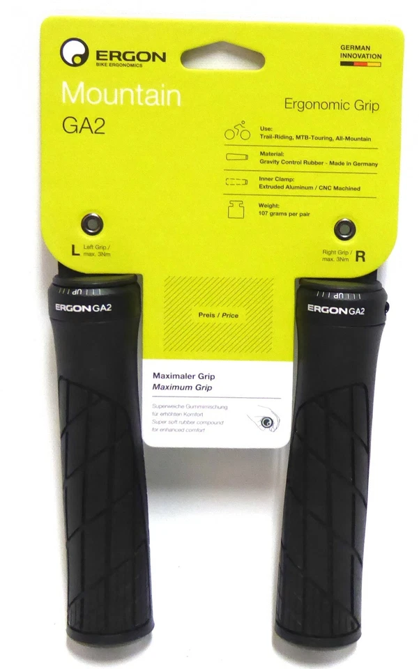 Empuñaduras Ergon GA2 negras, bloqueo Foto 1 de 1