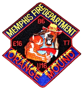MEMPHIS - MONTÍCULO NARANJA - TENNESSEE TN Parche contra incendios EMS rescate seguridad pública  - Imagen 1 de 1
