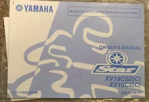 2009 Yamaha Star XV19CSZ(C) XV19CZ(C) Owner's Manual OEM 2009 Book - Picture 1 of 9