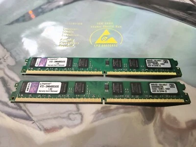 Kingston KTD-DM8400C6 / 4GB KIT 2x2GB PC2-6400 DDR2, 240 pin Desktop Memory - Image 1 of 4