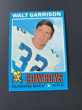 1971 Topps Football #8 Walt Garrison EX/EX+ Cowboys Oklahoma St Rookie