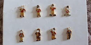 Set of 8 small Rupert the Bear police lapel pin badges, new. - Picture 1 of 5