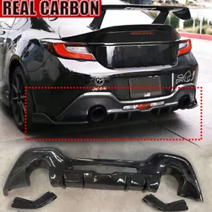 Carbon Fiber Rear Lip Diffuser with Wrap Angle for Toyota GR86/Subaru BRZ 22+ E - Picture 1 of 11