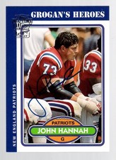 2004 Topps Fan Favorites Football John Hannah Autograph Variant Card-Patriots Sp