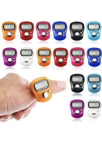 5X Finger Ring Digital Tasbeeh Tasbih Tally Counter Timer Religious Row Knitting - Picture 1 of 3