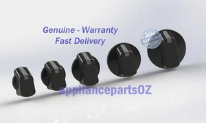 UK-48B4 Black 48mm Knob Kit Universal Cooktop & Oven Wilson - Picture 1 of 4