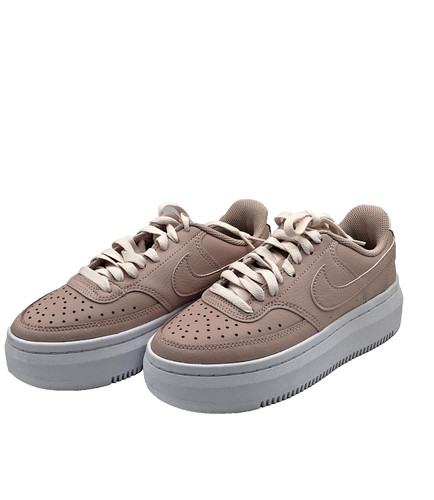 Nike donna Court Vision rosa alta Oxford bianche taglia 6 5