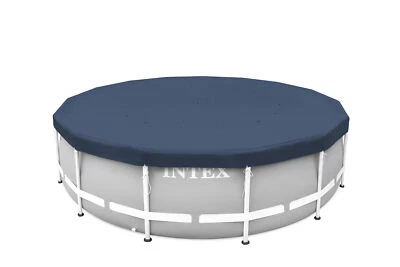 Intex 16FT X 8IN Round AllSeason Deluxe Winter Pool Cover for Above Ground Pool - Image 1 of 4