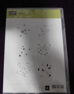 Stampin' Up! Confetti - STAMP Set of 6 #116960 - EUC *GM* - Picture 1 of 5