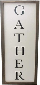 36'' Farmhouse Wall Sign (Gather) - Picture 1 of 4