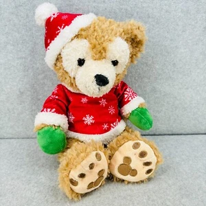 Sombrero de felpa de oso duffy de los parques de Disney vacaciones de Navidad copos de nieve rojos 12 pulgadas - Imagen 1 de 12