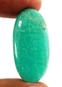 40.95 Ct Natural Green Amazonite Loose Gemstone Cabochon Wire Wrap Stone - 1797 - Picture 1 of 2