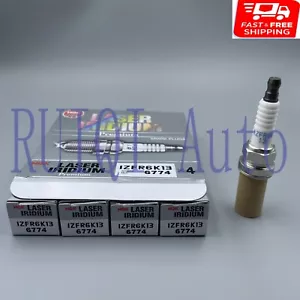 For 2007-2011 Honda Fit NGK IZFR6K13 6774 Laser Iridium Spark Plug Set of 4Pcs - Picture 1 of 4
