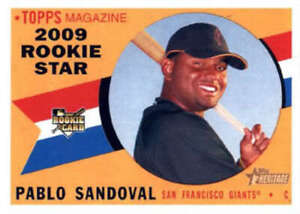 2009 Topps Heritage #42 Pablo Sandoval RC Rookie San Francisco Giants ID:24278