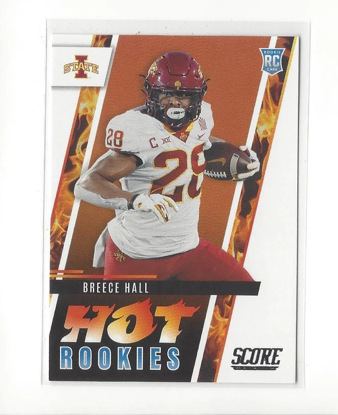 2022 Score Hot Rookies #5 Breece Hall RC Rookie Jets - Image 1 of 1