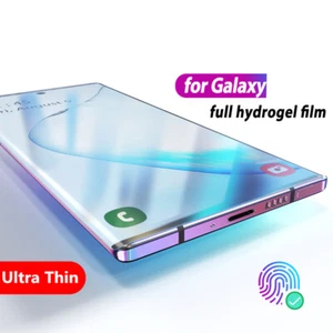 Full Cover Hydrogel Film For Samsung Galaxy S23 Ultra S21 S20 FE S22 S9 S10 A73 - Bild 1 von 22