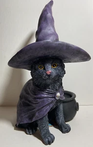 NUEVA FIGURA HALLOWEEN 15"" - GATO BRUJA - SOCIEDAD HUMANA - CALDERO ILUMINADO LED - Imagen 1 de 2