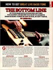 Gutar World Great Live Bass Tone  Original Print Ad