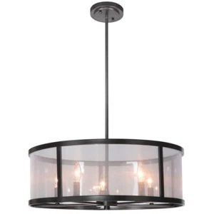 Craftmade Danbury 5 Light Pendant, Matte Black - 36795-MBK - Picture 1 of 1