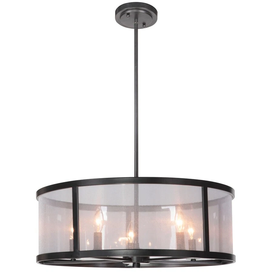 Craftmade Danbury 5 Light Pendant, Matte Black - 36795-MBK - Image 1 of 1
