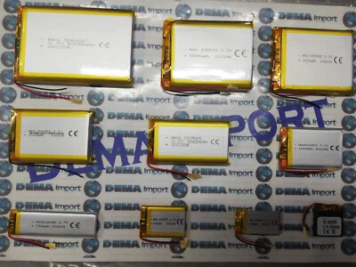 Batterie a litio di polimeri 3,7 ricaricabili basso drenaggio gps bluetooth mp4 - Immagine 1 di 3