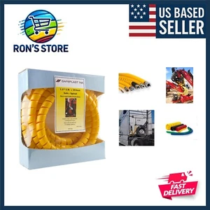 SPPC Series – Safeplast Pre-Cut Spiral Wrap, Hose & Cable Protector, Yellow H... - Picture 1 of 7