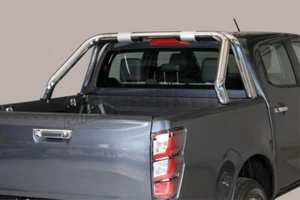 ROLL BAR DESIGN, MISUTONIDE STAINLESS STEEL D. 76MM FOR ISUZU D MAX DOUBLE CAB 2024 - Picture 1 of 10
