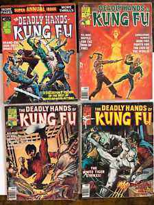 Deadly Hands of Kung Fu Reader Lot #15, 24, 26, 27  (1976)