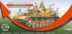 Mirage German Tank Pz.Kpfw.IV D Tropenpanzer DAK 1:72 Model Kit OVP - Picture 1 of 1