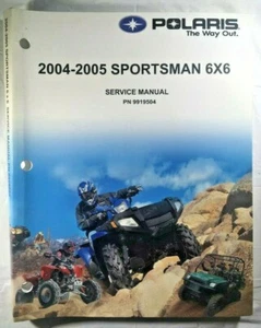 NOS 2004-2005 POLARIS SPORTSMAN 6X6 FACTORY SERVICE MANUAL & CD P/N # 9919504 - Picture 1 of 10