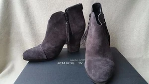 Stivaletti Rag & Bone Margot nuovi con scatola 39 9 asfalto scamosciato grigio frange erpice - Foto 1 di 12