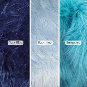 Fluffy Shaggy Faux Fur Fabric – 60” Wide by the Yard for Home & Fashion - Picture 1 of 61