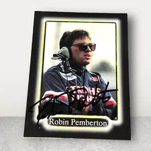 Robin Pemberton STROHS MARK MARTIN VINTAGE signed NASCAR card 1990 MAXX #86 - Picture 1 of 1