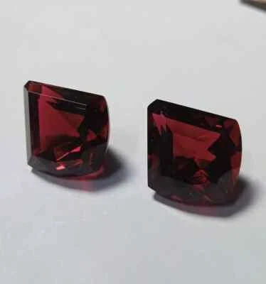 28Ct AAA Quality Ruby Fantasy Shape Pair 18X16X10.50MM Gemstone Faceted Cut Loos - Image 1 of 4