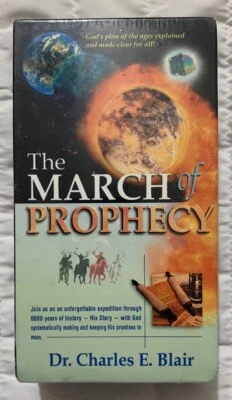 The March Of Prophecy Charles E. Blair 2 VHS Tape Set Religion Brand New Sealed - Image 1 of 4