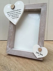 Auntie Aunty Great Aunt Photo Frame PERSONALISED Any Name Birthday Christmas - Picture 1 of 4