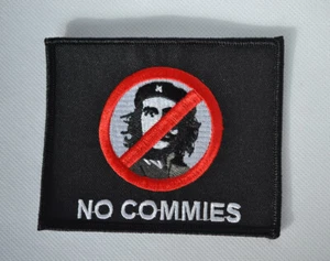 Anti-Communist/No Commies Heat-Sealed or Hook & Loop Embroidered patch  - Picture 1 of 5