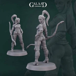 Female Elf Pin-Up | Rangers | Fantasy Miniature | Galaad Miniatures - Picture 1 of 6