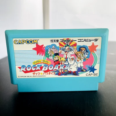 Wily and Light no Rock Board That's Paradise Nintendo Famicom Capcom 1992 CAP-BE - Image 1 of 4
