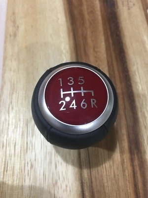 2004-2024 Subaru Impreza WRX STI perilla de cambio de 6 velocidades genuina (rojo) Foto 1 de 4