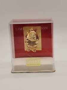 Vintage Dillard's LE Pendant/Ornament CRYSTAL CLAUS Santa Savvy  by Swarovski - Picture 1 of 6