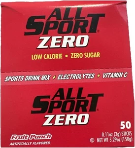 All Sport Powder Hydration Sticks Zero Calorie Performance Electrolyte Drink 50 - Picture 1 of 1