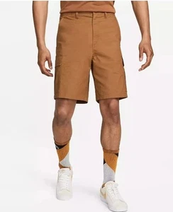 Nike Club Woven Cargo Shorts Mens 32 Brown Knee Length FN3517 281 MSRP $80 - Picture 1 of 8