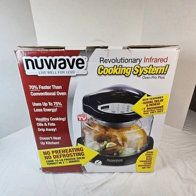 NuWave Oven Pro Plus sistema de cozinha de bancada digital infravermelho novo caixa aberta - Imagem 1 de 4