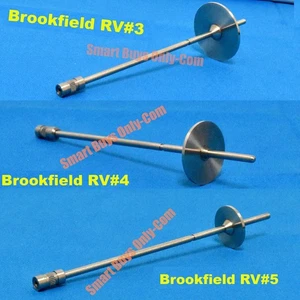 3x Brookfield RV/HA/HB Viscometer Spindle 1x #3, 1x #4 and 1x #5 - Picture 1 of 1