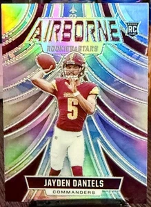 Jaden Daniels ROOKIE 2024 Rookies & Stars Football #A-JDS Airborne Silver Prizm  - Bild 1 von 2