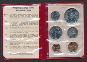 Australia: 1983 Uncirculated set in RED RAM wallet With SCARCE 20c - Bild 1 von 2
