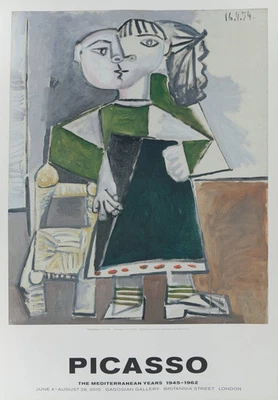 Pablo PICASSO: Stehende Taube - Originalfarbige Anzeige - Bild 1 von 4