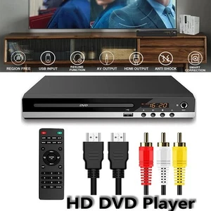 2025 1080 HD 4K DVD Player All Region Free DVD CD Disc Player AV Output USB US - Picture 1 of 17