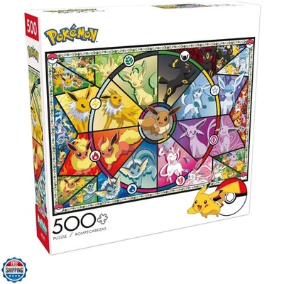 Pokemon- Eevee Evolutions Series 1 - 500 Piece Jigsaw Puzzle For Adults -Chal... - Image 1 of 4